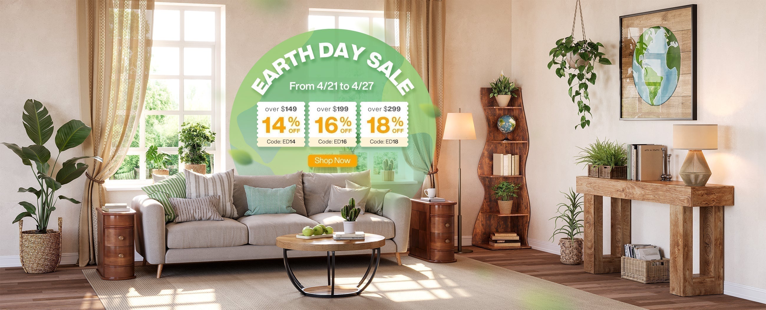 TribesignsCA 2025 Earth Day Sale: Save Up to 18% on Eco-Friendly Furniture!