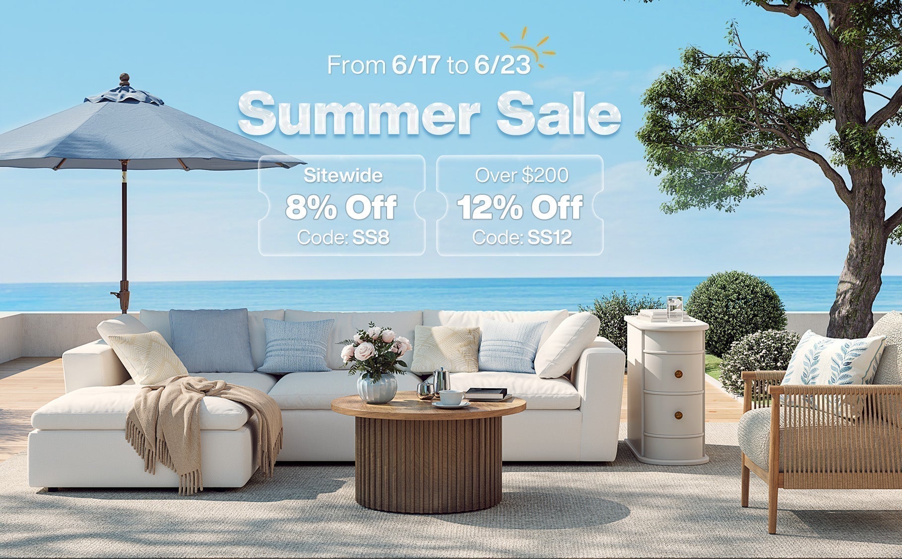 ☀️ TribesignsCA Summer Sale 2025 : Up to 12% Off Furniture!