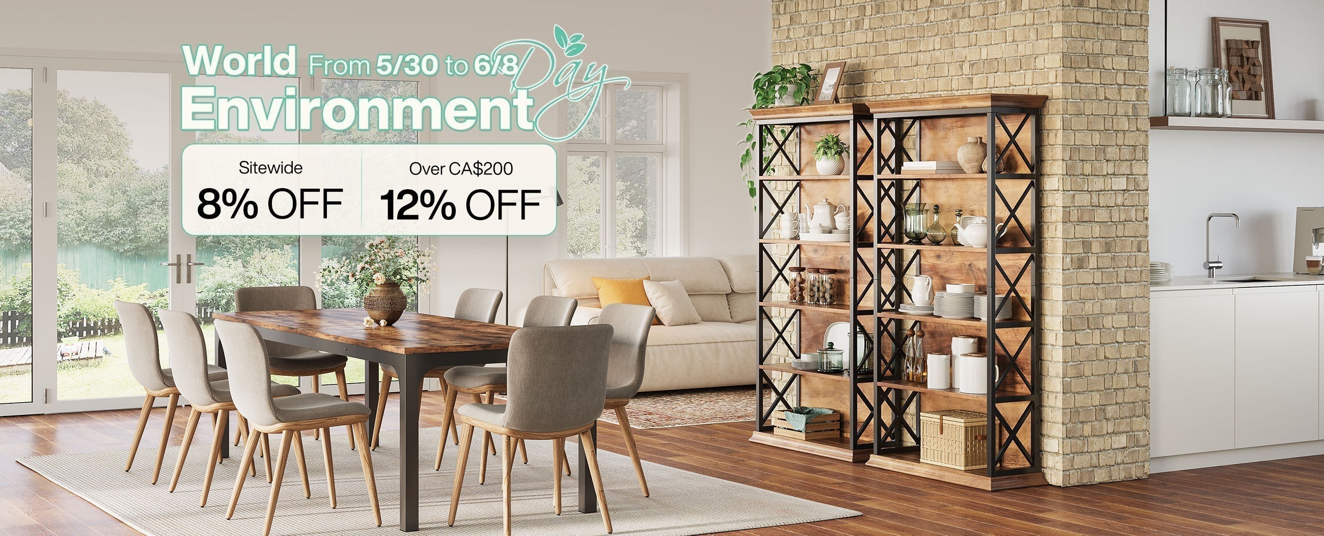 🌍 TribesignsCA Eco Sale: Up to 12% Off Sustainable Furniture!