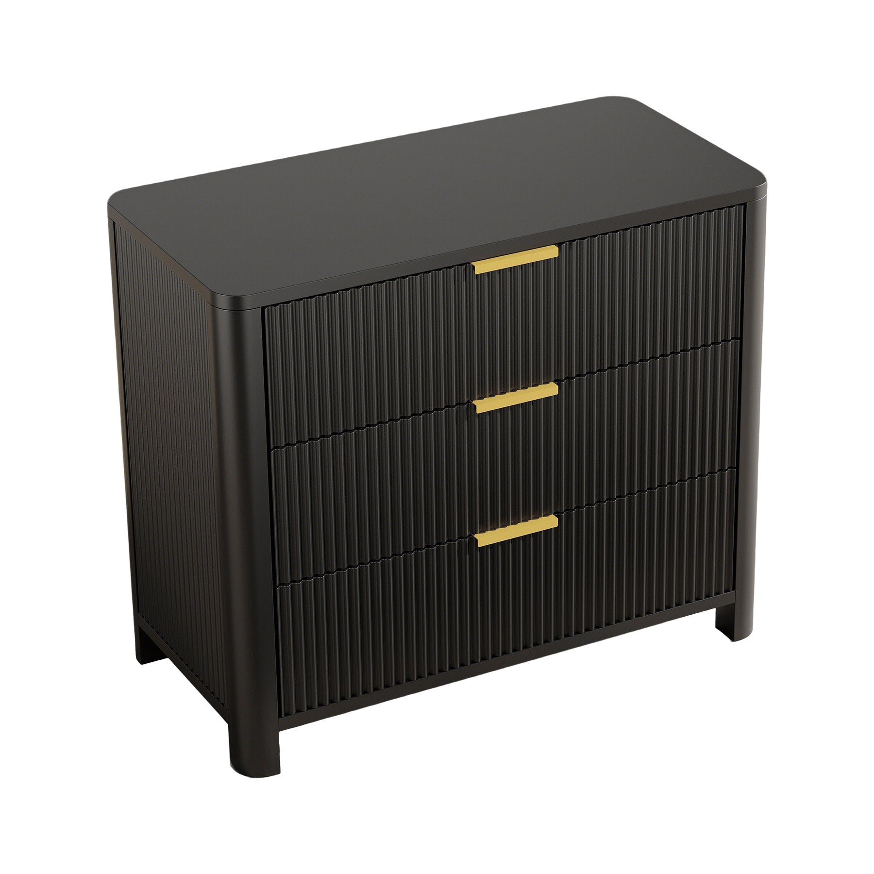 Oversized Nightstand, 31.5" Wide Bedside Table with 3 Drawers for Bedroom