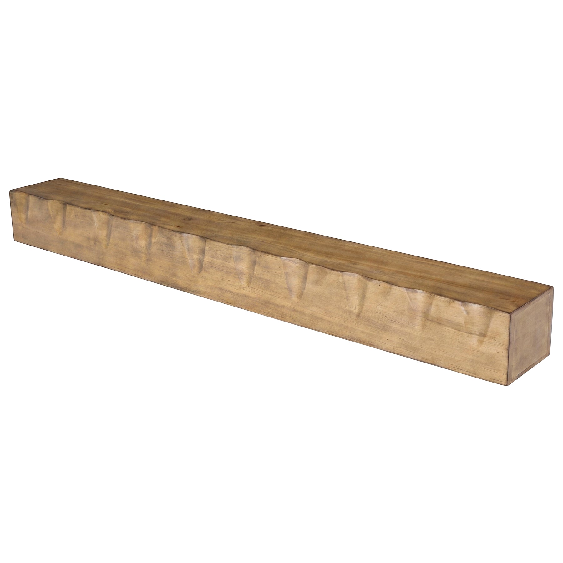 Solid Wood Floating TV Stand, 63" Wall Media Shelf for TVs Up to 75"
