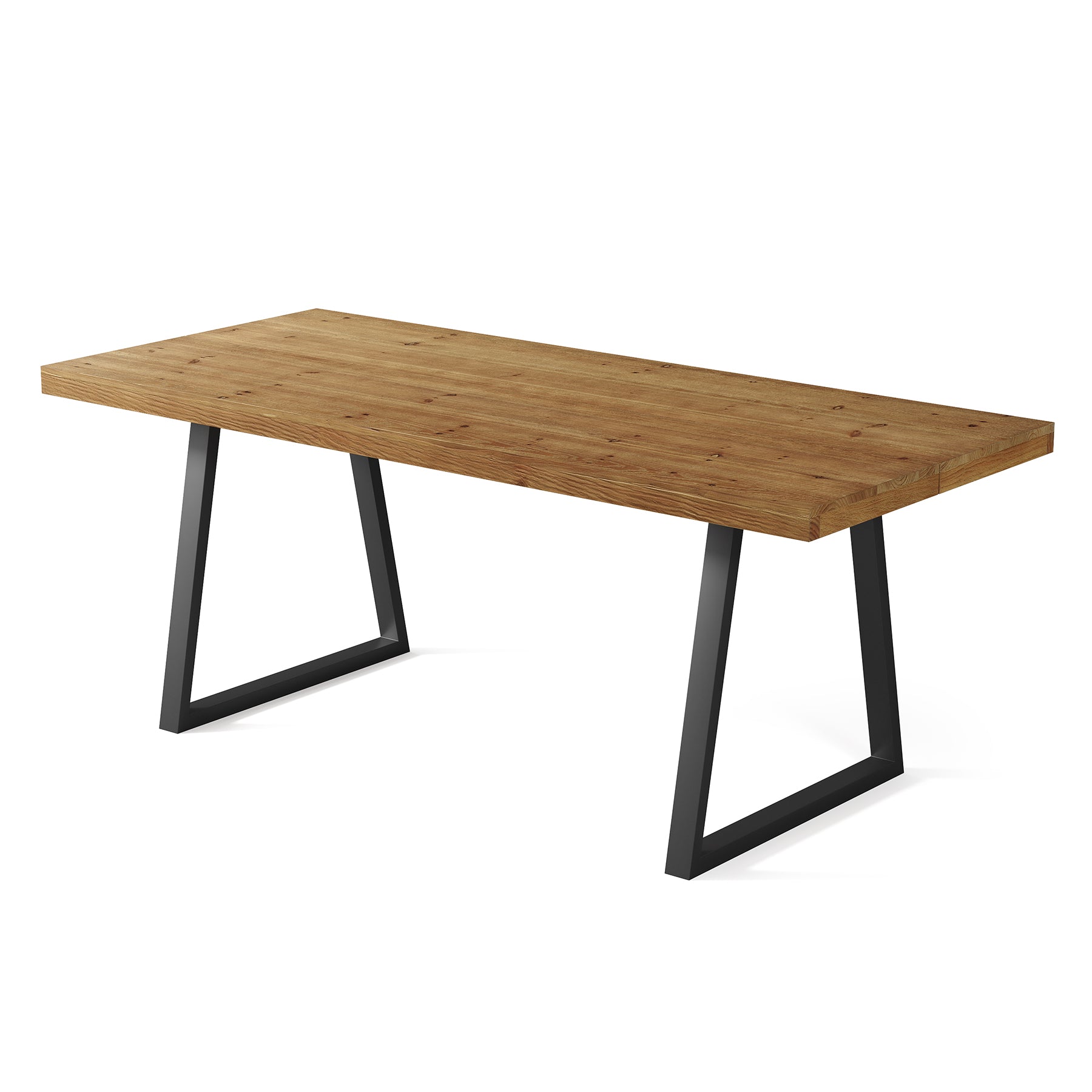 63" Solid Wood Executive Desk, Industrial Computer Laptop Desk Study Writing Table