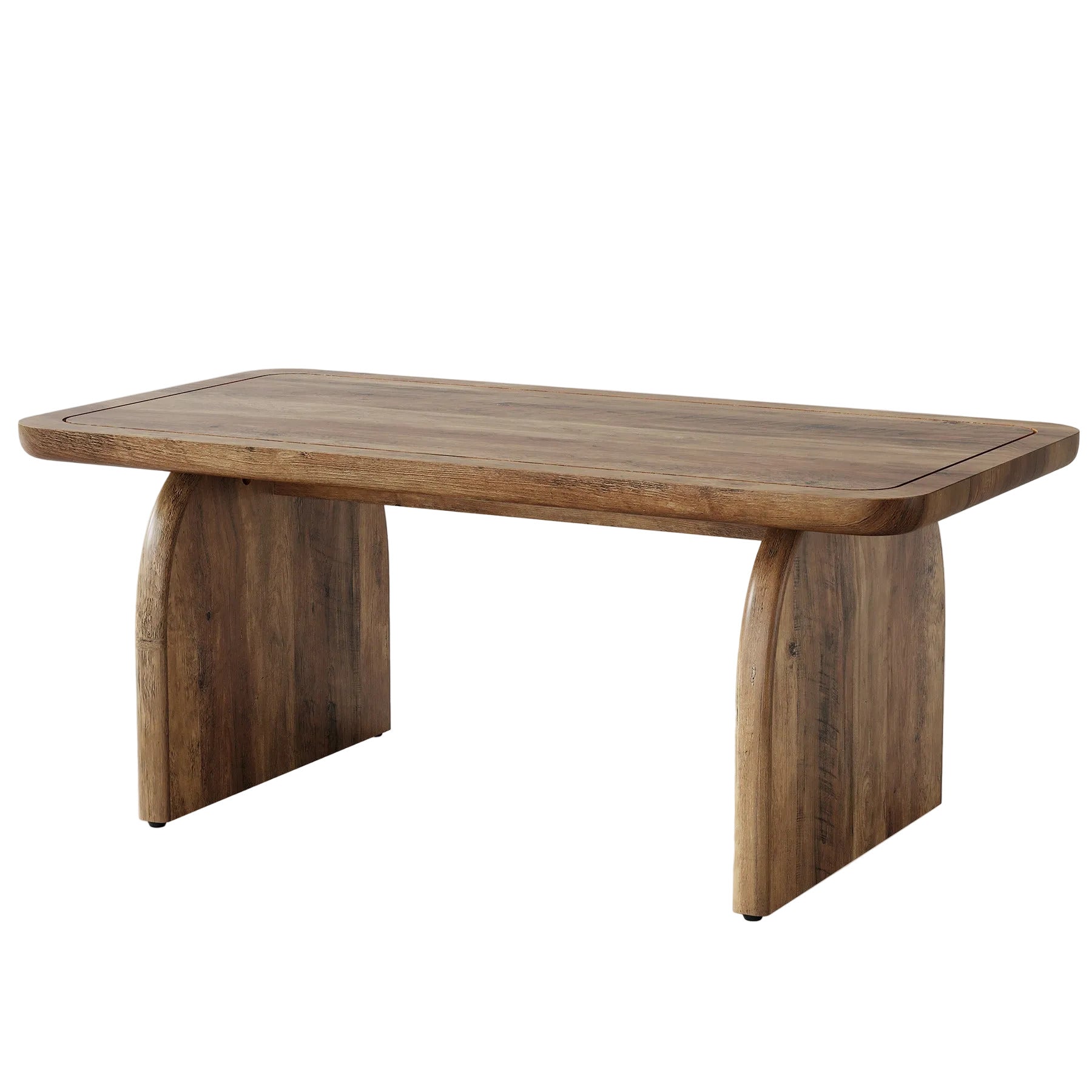 47" Coffee Table, Farmhouse Center Table Low Cocktail Tea Table Tribesigns