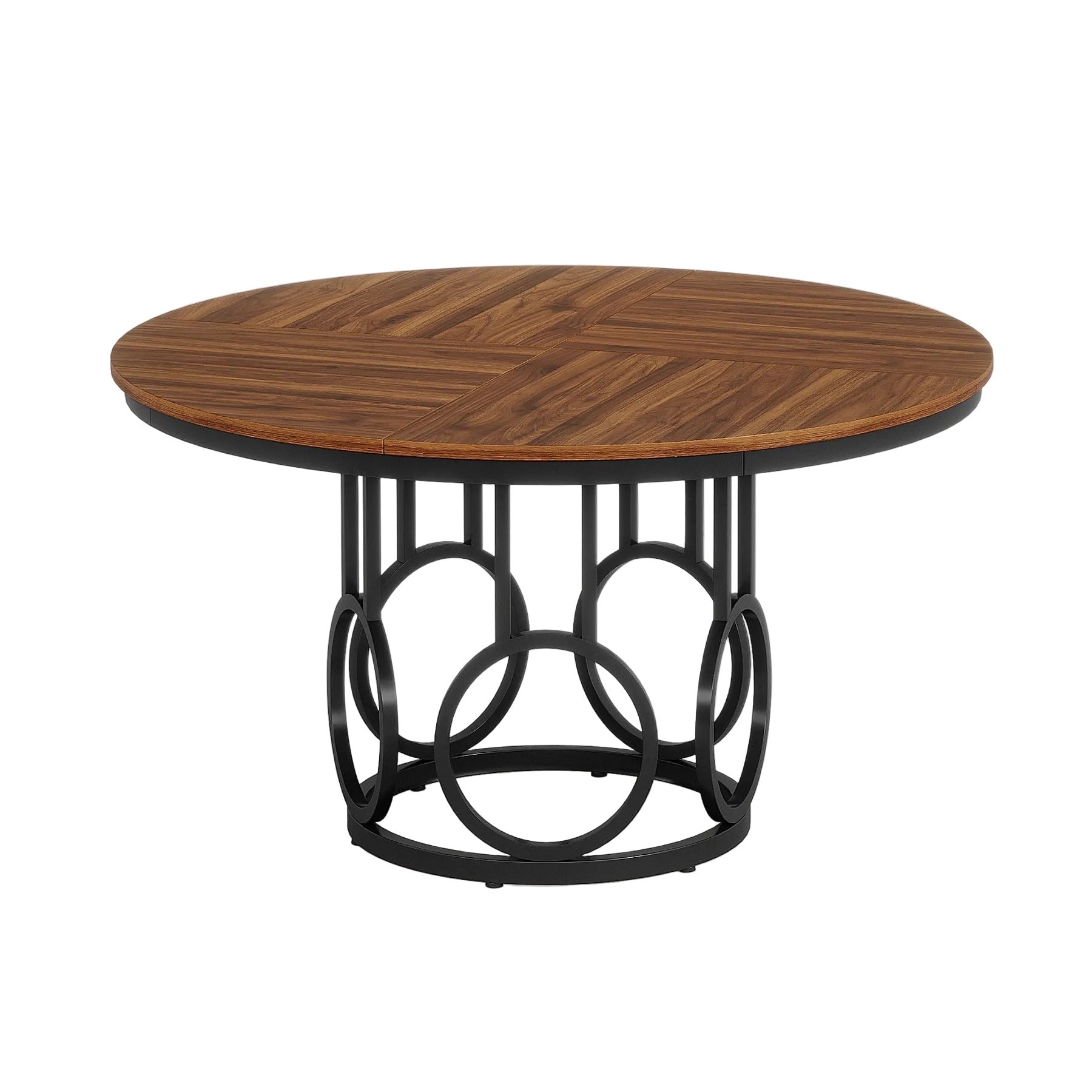 47" Wood Dining Table, Round Kitchen Table for 4 - 6 People Tribesigns