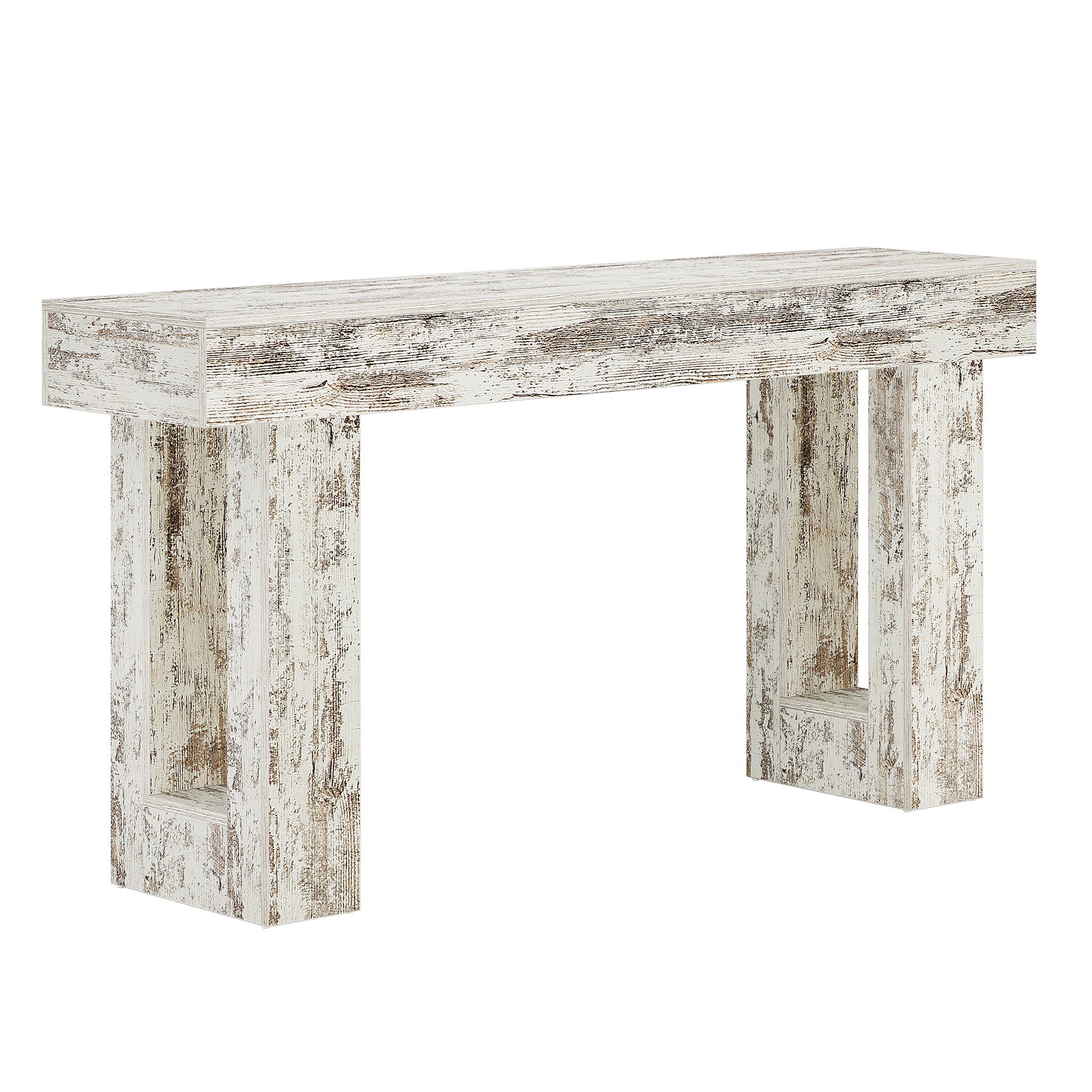 63-Inch Console Table, Farmhouse Wooden Sofa Table Entryway Table