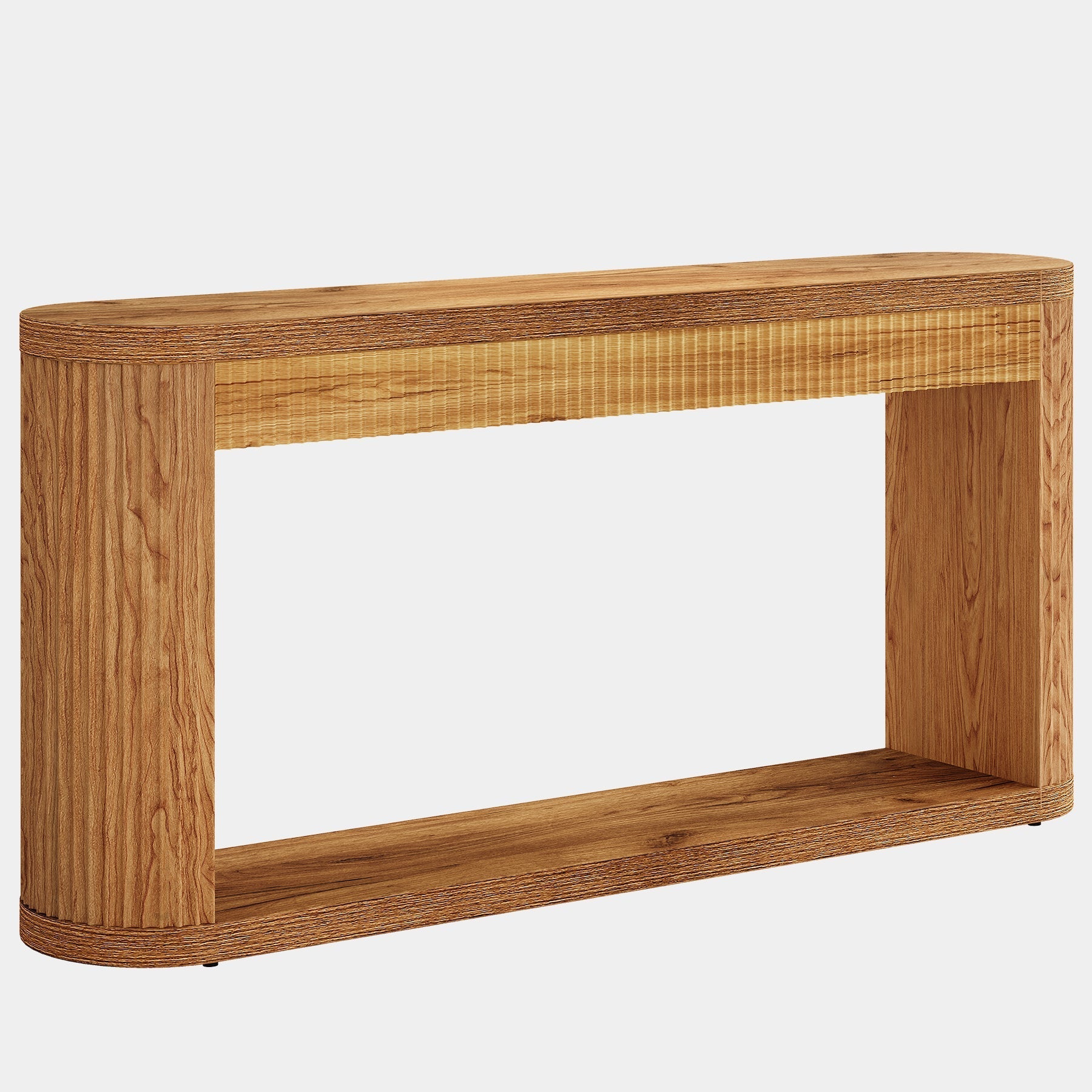 63" Console Table, Fluted Sofa Table Entryway Foyer Table Tribesigns