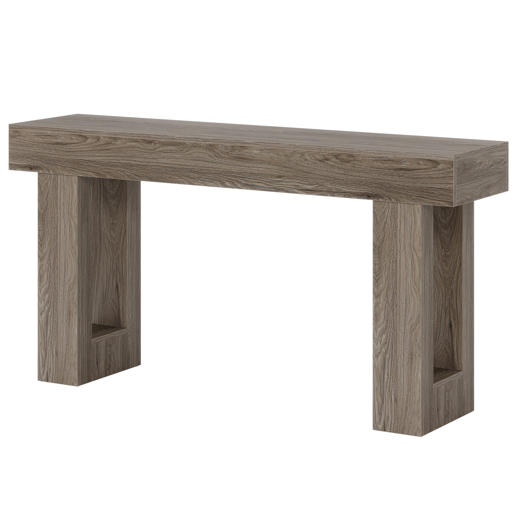 63 - Inch Console Table, Farmhouse Wooden Sofa Table Entryway Table Tribesigns