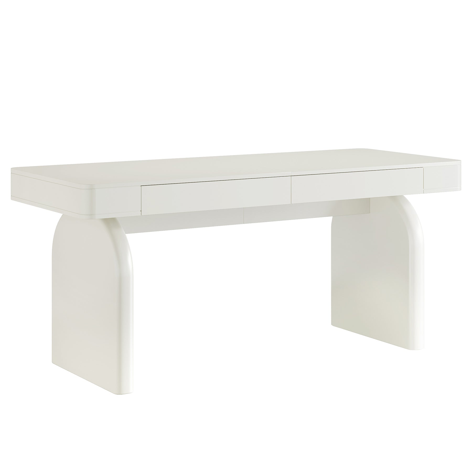 63" Executive Desk, Modern Office Computer Desk with 2 Storage Drawers