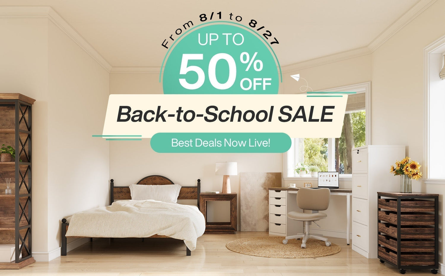 TribesignsCA 2025 Back-to-School Sale: Save 50% on Study Furniture
