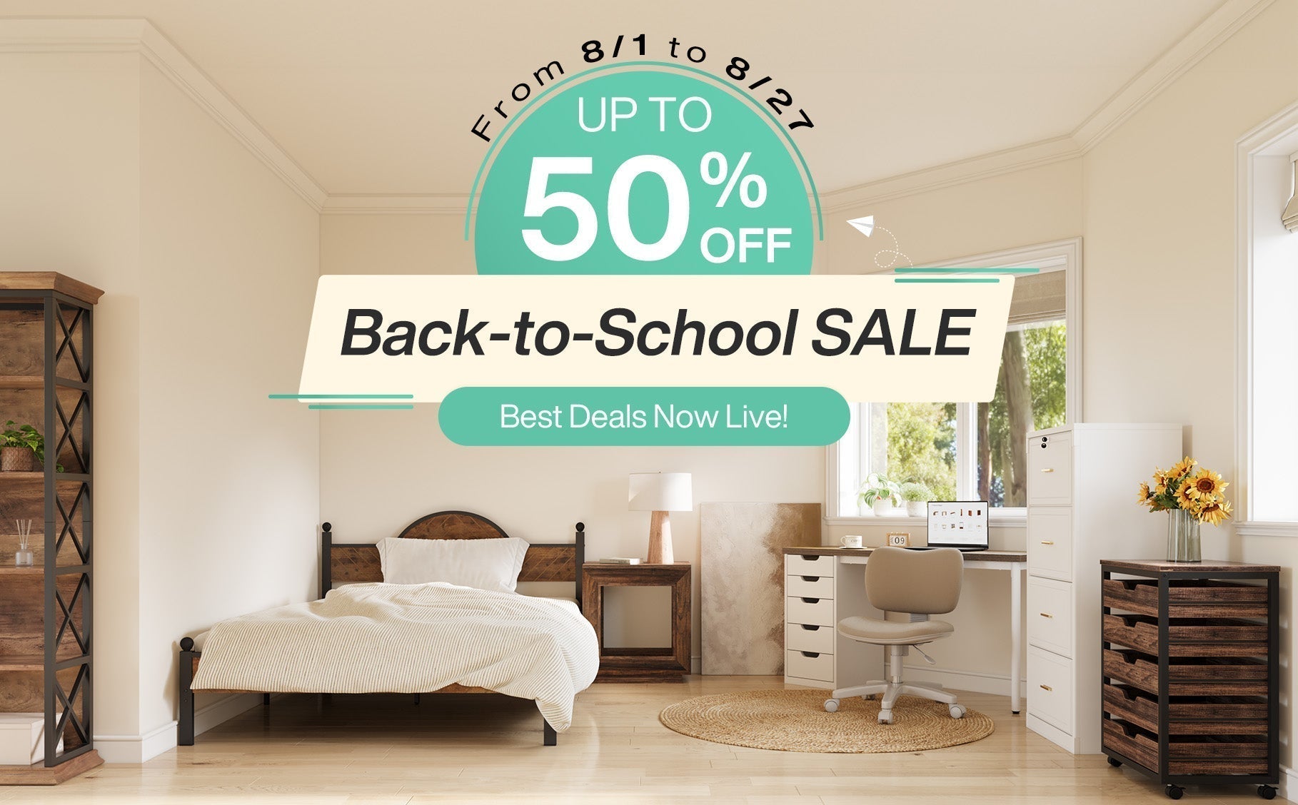 TribesignsCA 2025 Back-to-School Sale: Save 50% on Study Furniture