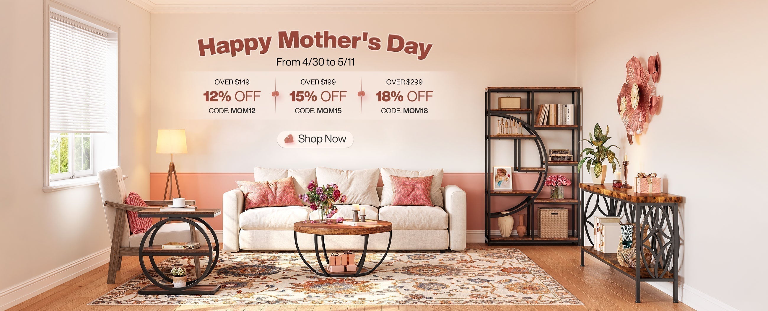 💝TribesignsCA Mother's Day Sale: Up to 18% Off Furniture!