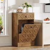 13 Gallons Tilt Out Trash Can, Hidden Garbage Cabinet with Drawer for Kitchen 3