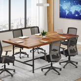 6FT Conference Table, 70.8" Rectangle Training Table Boardroom Desk Tribesigns 3
