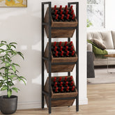 Wine Rack, 3 Tier Freestanding Wine Storage Stand Tribesigns 3