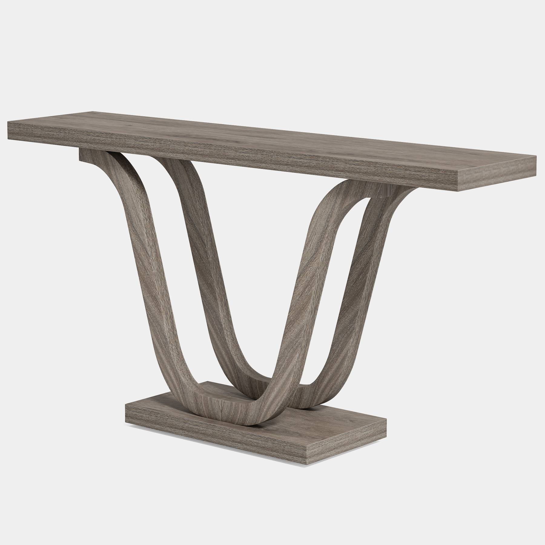 Console Table, 55 Inch Farmhouse Sofa Table Hallway Table Tribesigns