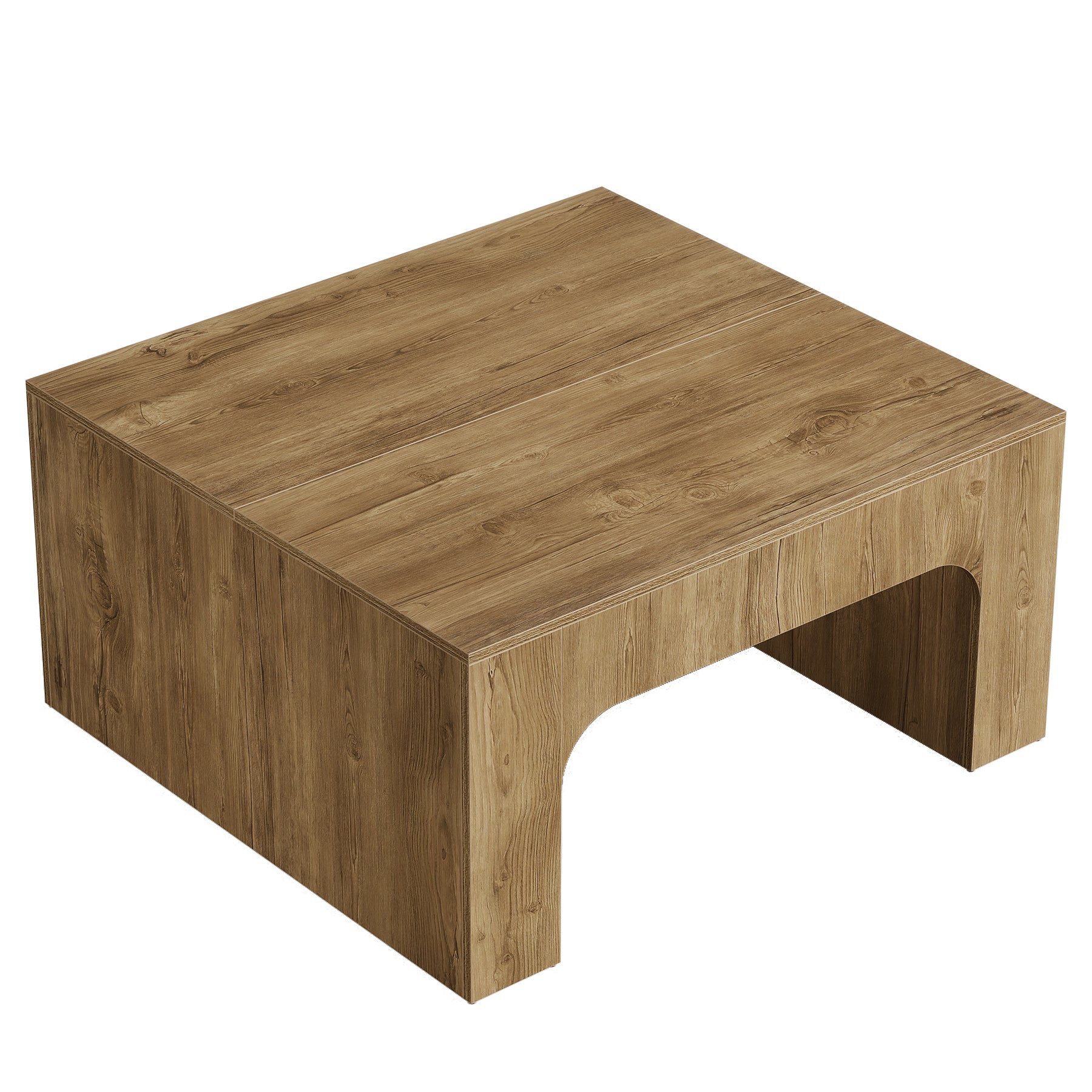 39" Square Coffee Table, Farmhouse Center Table for Living Room
