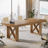 63" Computer Desk, Simple Executive Desk Writing Table for Home Office 3