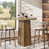 Round Bar Table,  31.5" Pub Table Dining Table for Dining Room, Kitchen 3