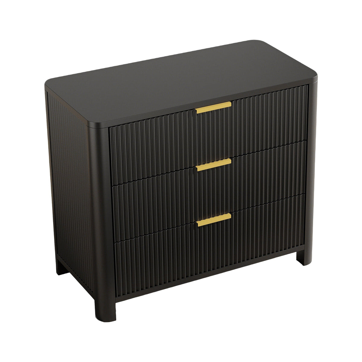 Oversized Nightstand, 31.5" Wide Bedside Table with 3 Drawers for Bedroom