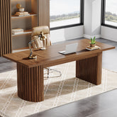 78.8" Executive Desk, Large Computer Office Desk with Double Pedestal 3