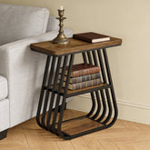 3-Tier End Table, 23.62" Side Table with Storage Shelves for Small Spaces 3