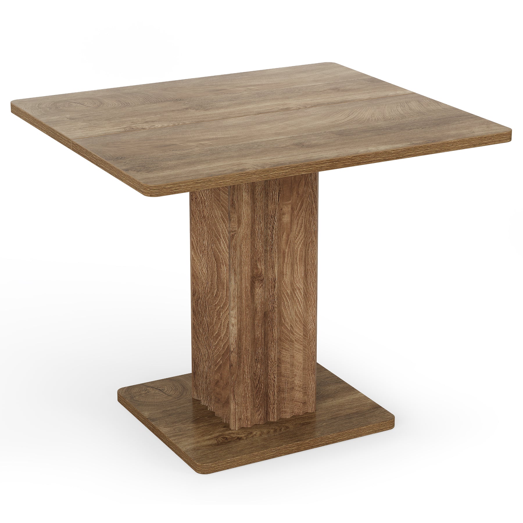 35.43" L x 31.5" W Dining Table, Farmhouse Kitchen Table for 2-4 People