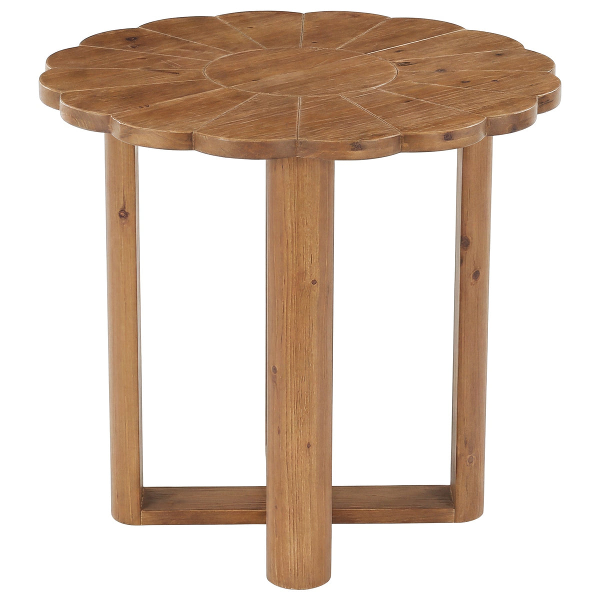 31.5" Solid Wood Round Dining Table, Solid Wood Round Dining Table for 2-4