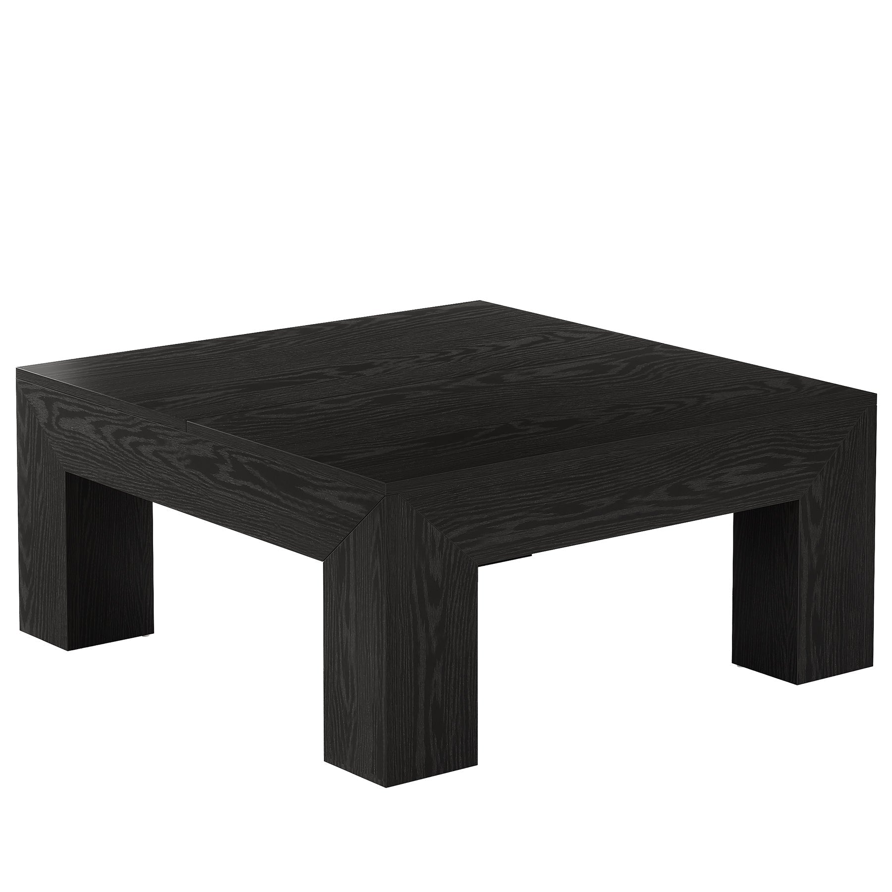 39" Coffee Table, Farmhouse Square Accent Center Cocktail Table Tribesigns