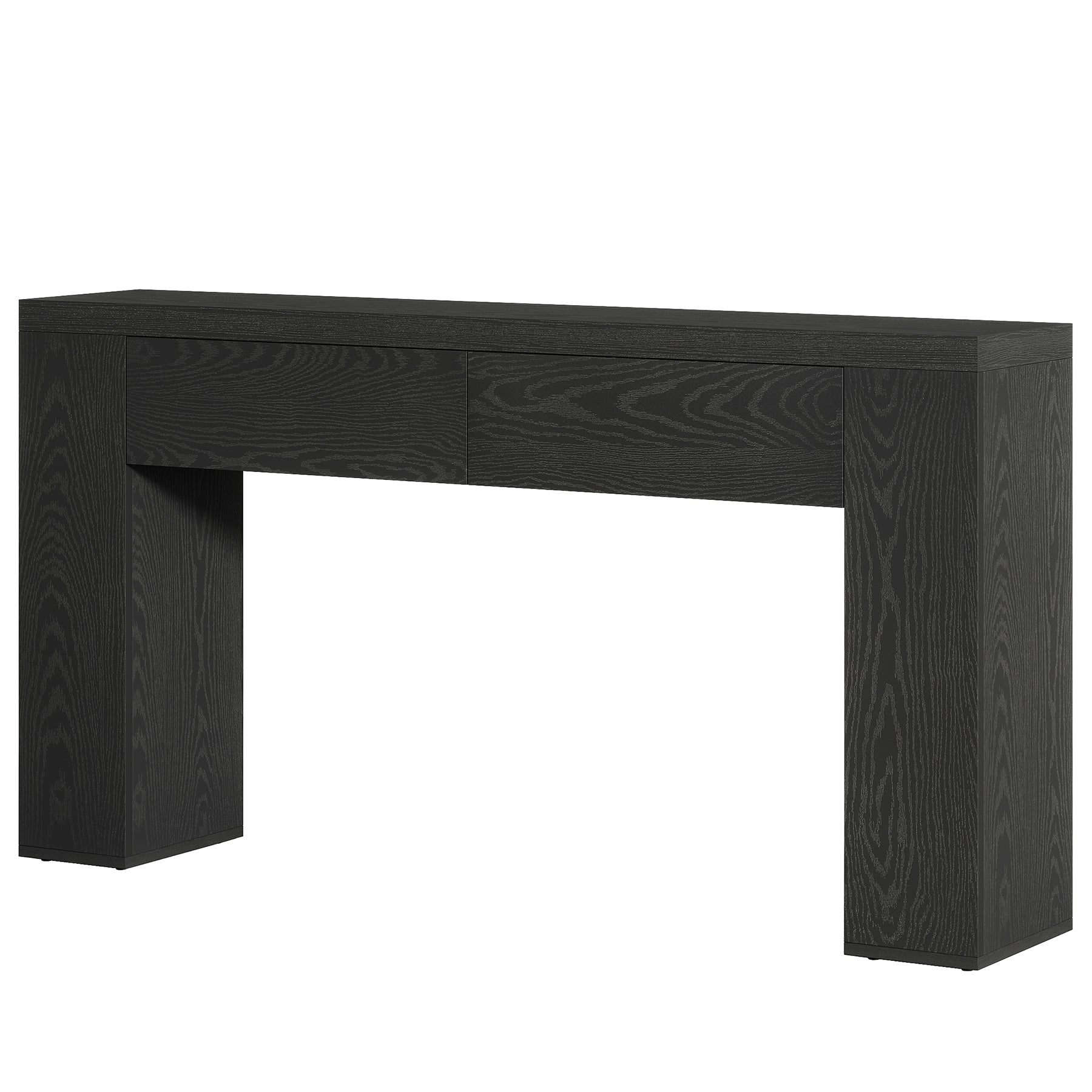 63" Console Table, Rustic Sofa Hallway Table with Drawers