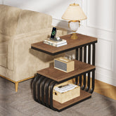 3 Tier End Table, Vintage Side or Bedside Stand for Living Room 3