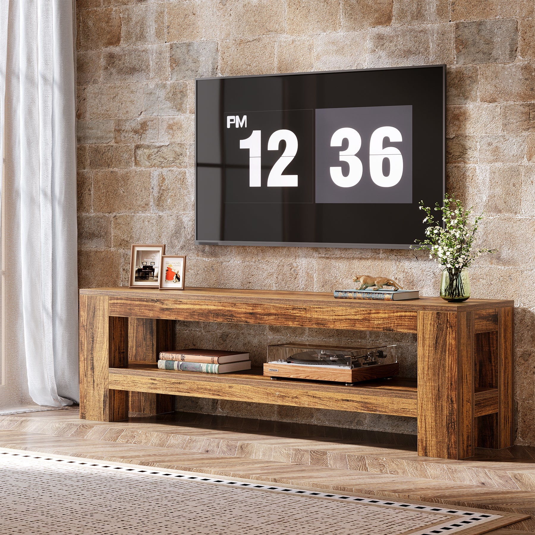59" TV Stand, Media TV Console Entertainment Center for 55"-75" TVs