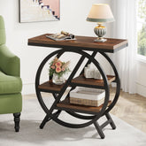 4 - Tier End Table, Small Side Table Snack Table with Storage Shelves Tribesigns 3