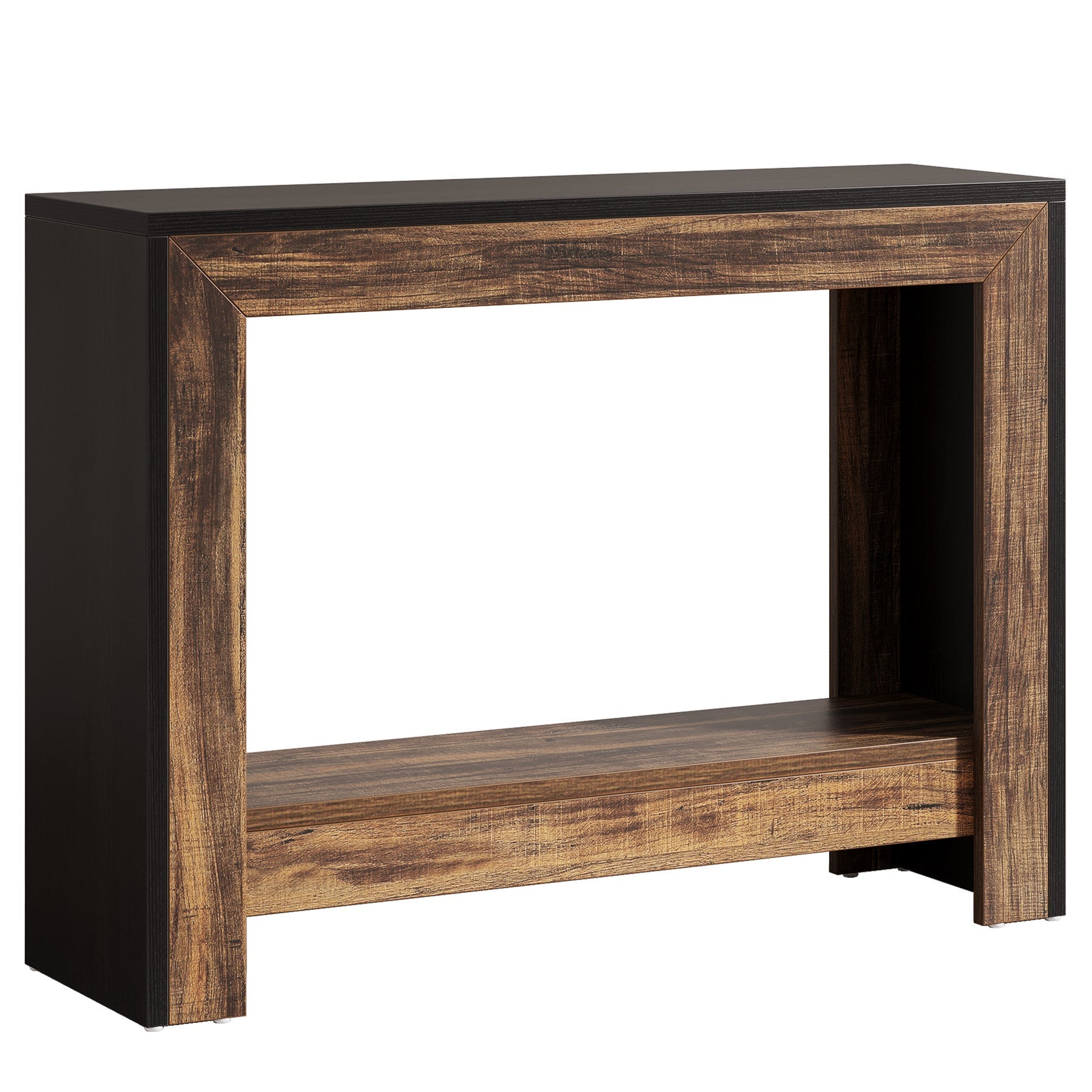 41" Console Table, Farmhouse Hallway Table Sofa Table with Open Storage Tribesigns