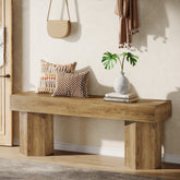 41" Entryway Bench, Wooden Indoor Hallway Bench Tribesigns 3