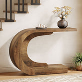 43" Console Table, C - Shaped Modern Accent Table Hallway Table Tribesigns 3