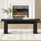 Full-frontal shot of Tribesigns's Entryway Bench, Wooden Dining Table Bench End of Bed Bench. 3