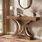 43.3" Console Table, Unique Sofa Table Behind The Couch with Curved Legs 3