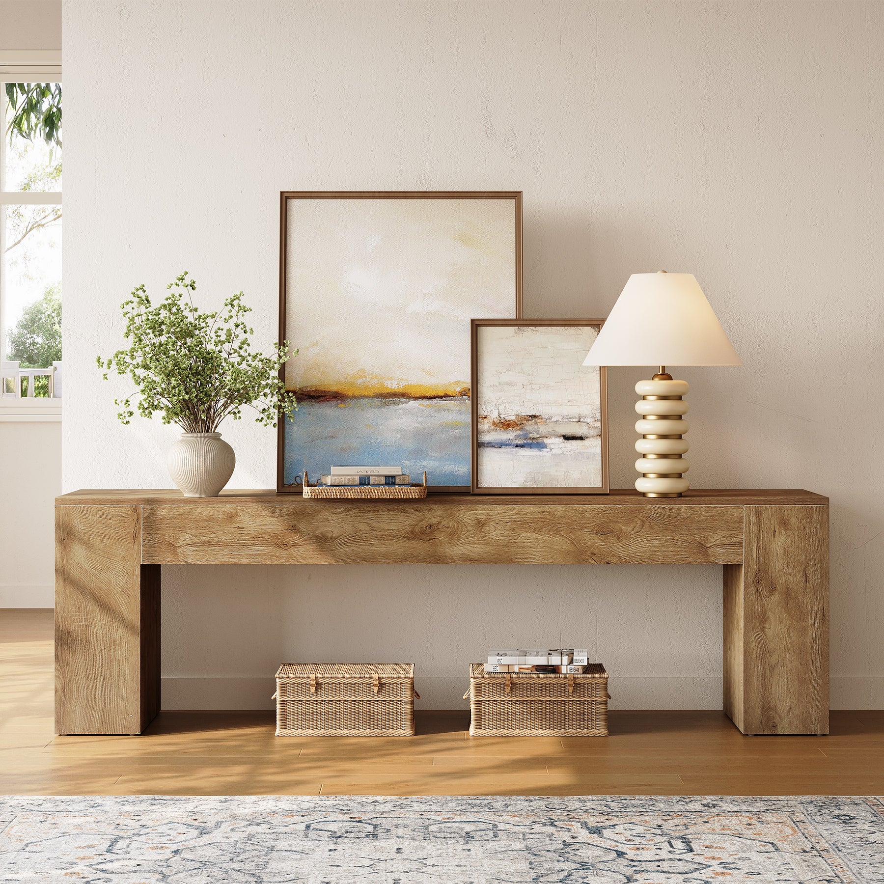 70.8" TV Stand, Low Entertainment Center TV Console for TVs Up to 80"