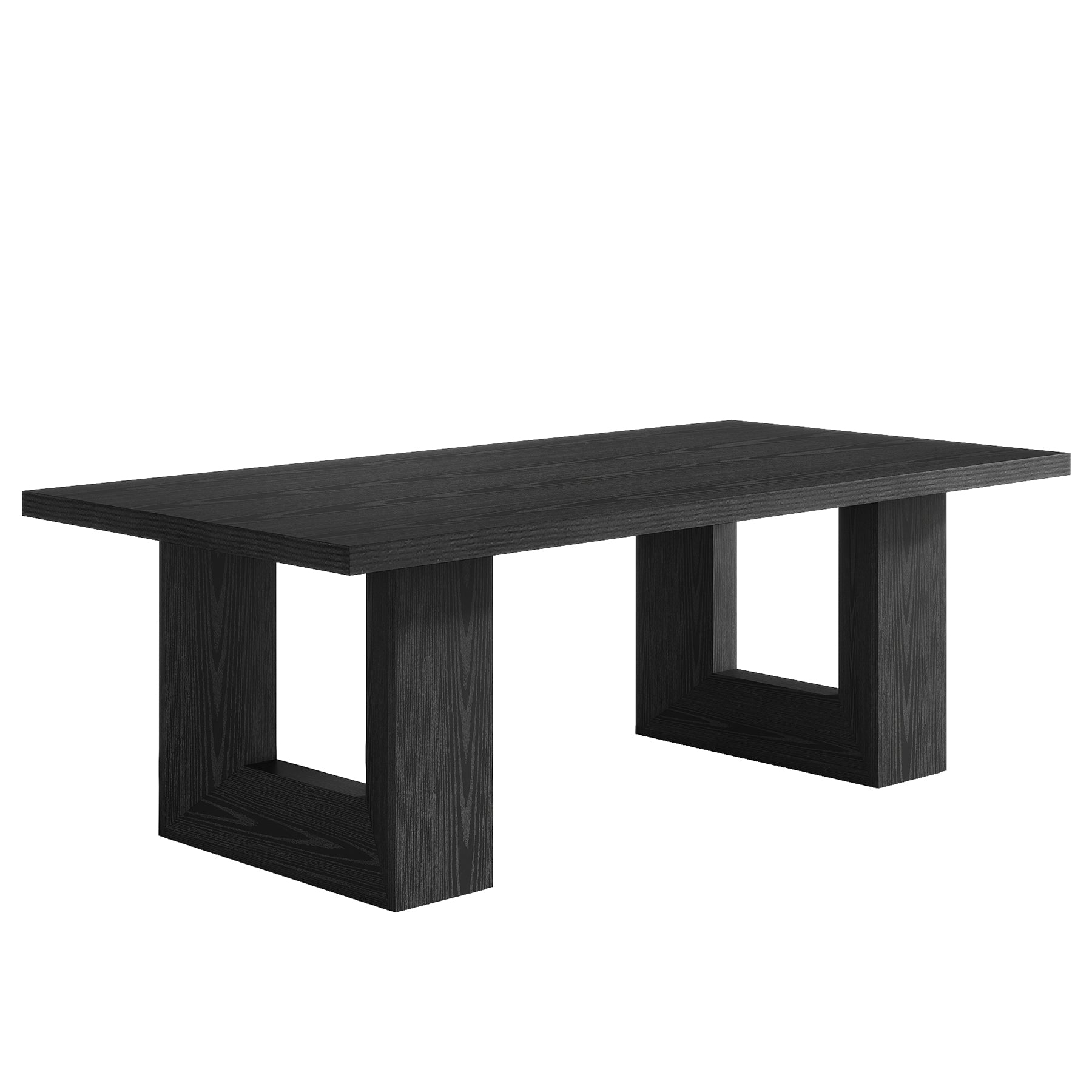 Farmhouse Dining Table, 63" Rectangular Kitchen Table for Dining Room
