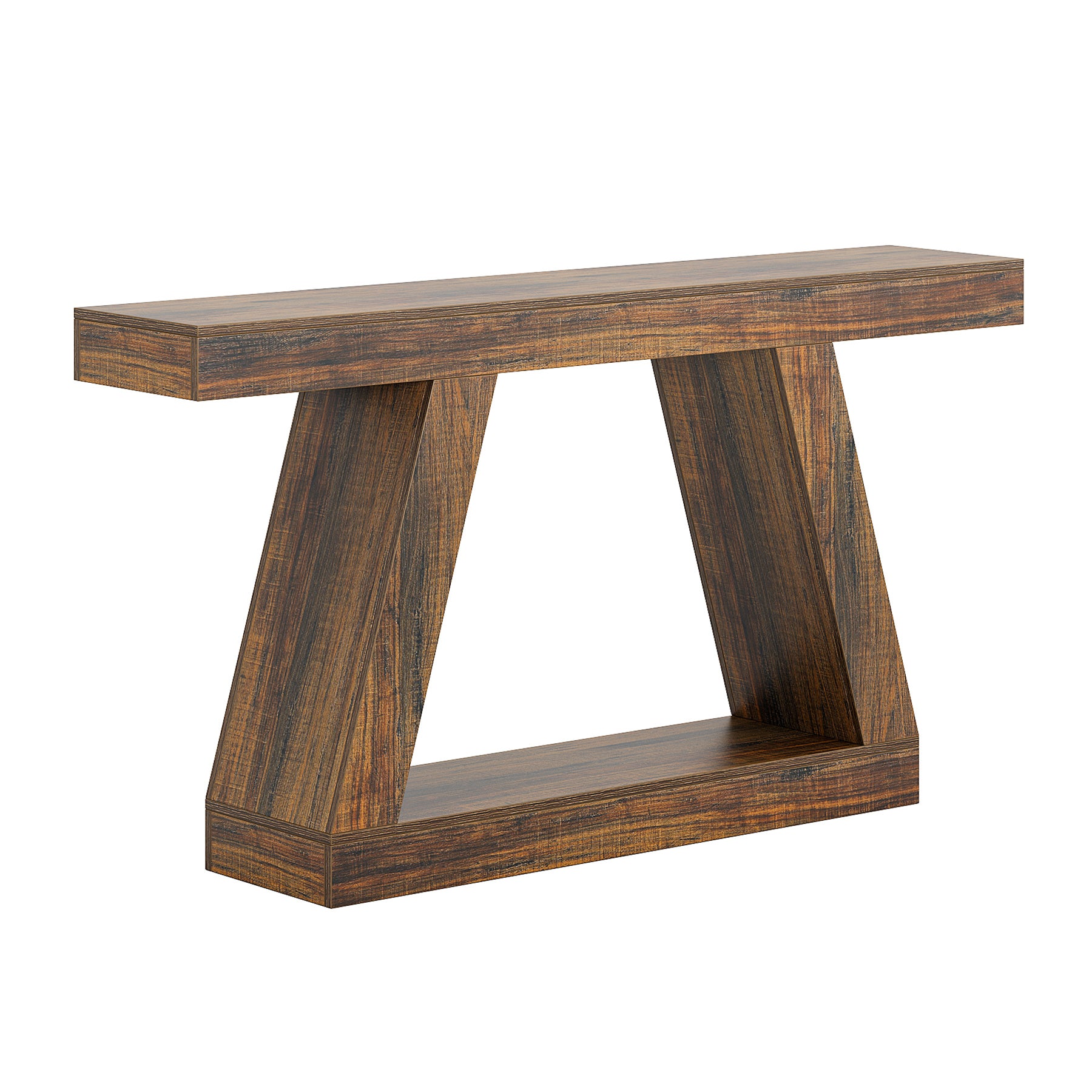 Farmhouse Console Table, 55" Sofa Table with Storage