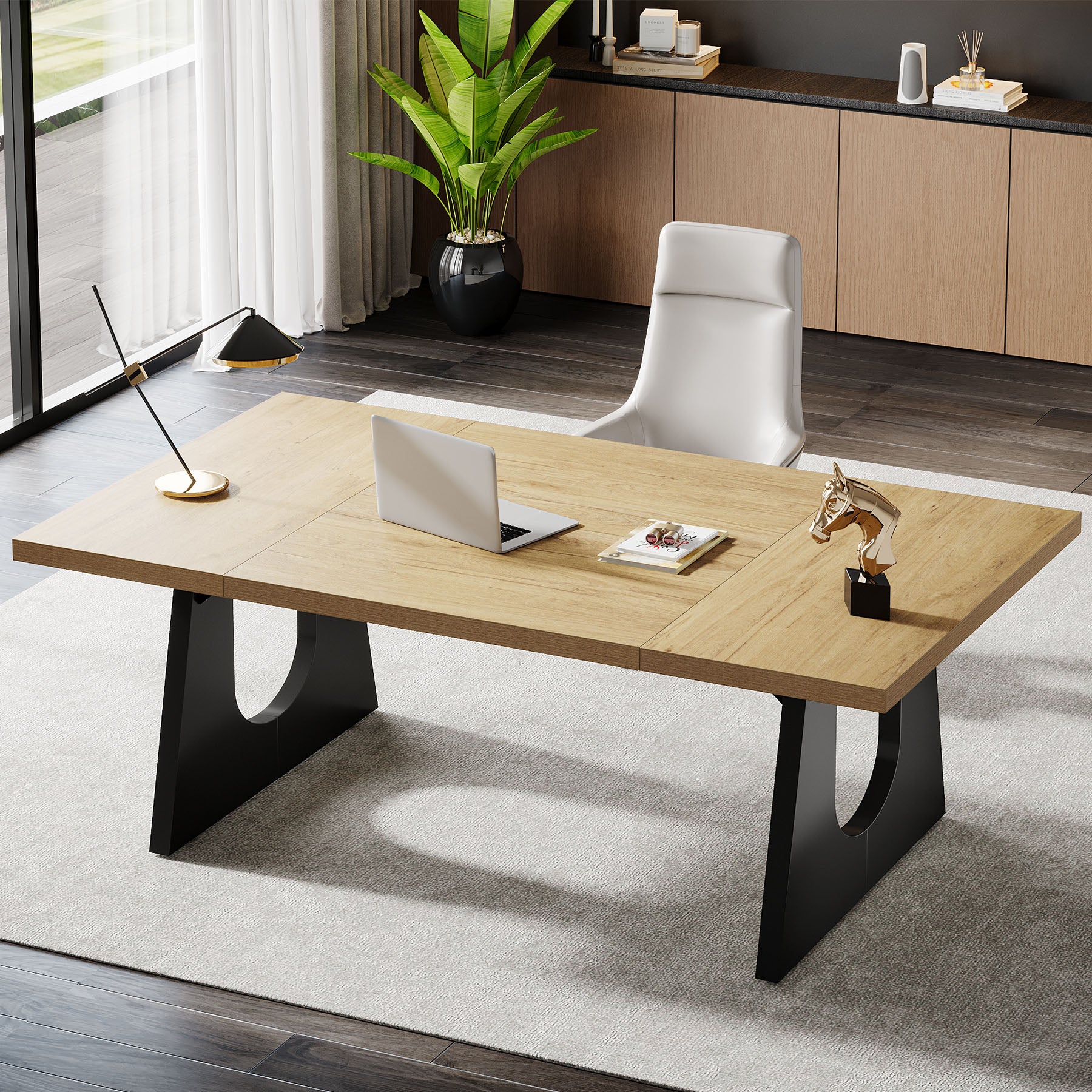 70" Executive Desk, Modern Computer Office Desk Workstation