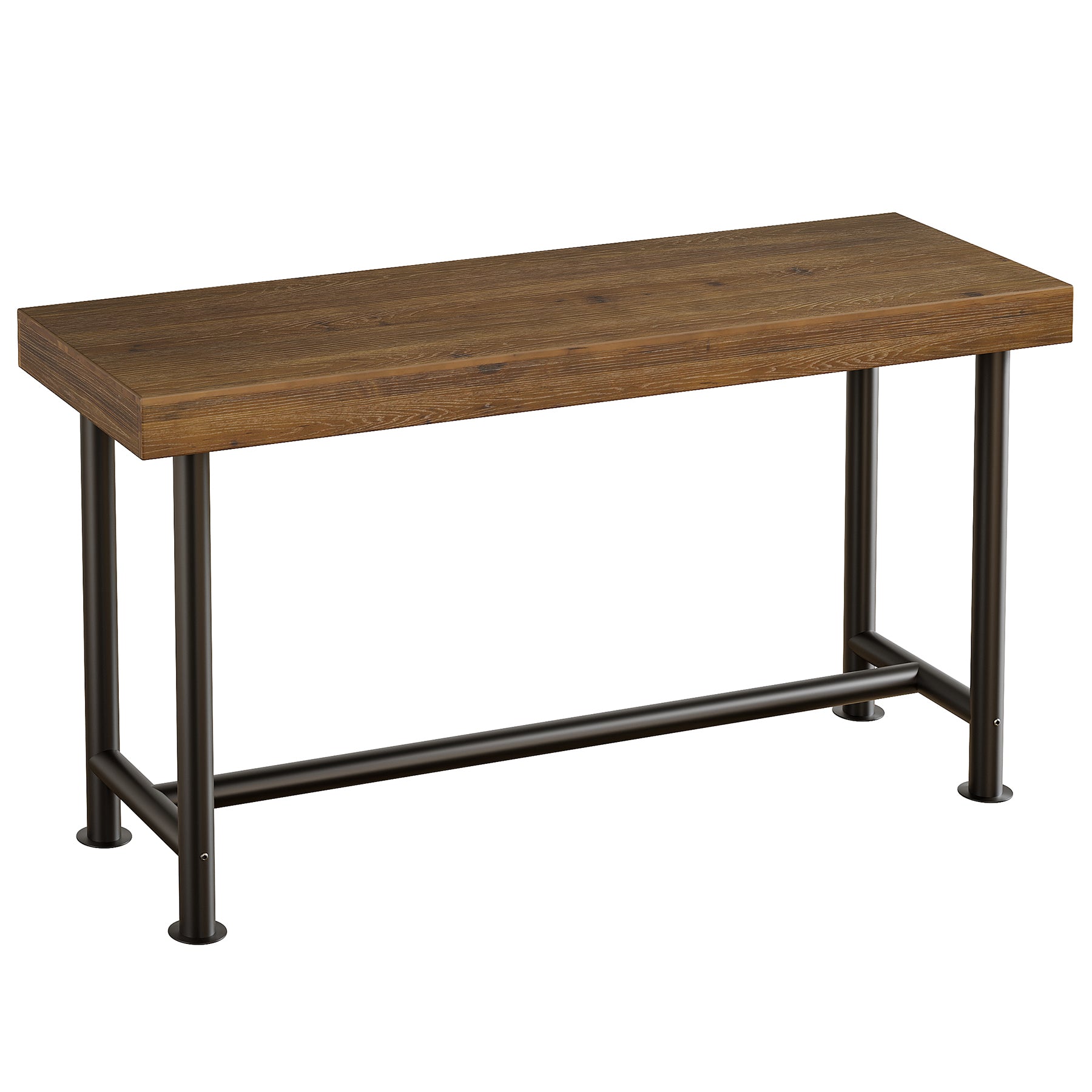 63" Solid Wood Bar Table, Rectangular Counter Height Pub Table for Kitchen