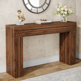 55" Wood Console Table, Farmhouse Sofa Table Hallway Table Tribesigns 3