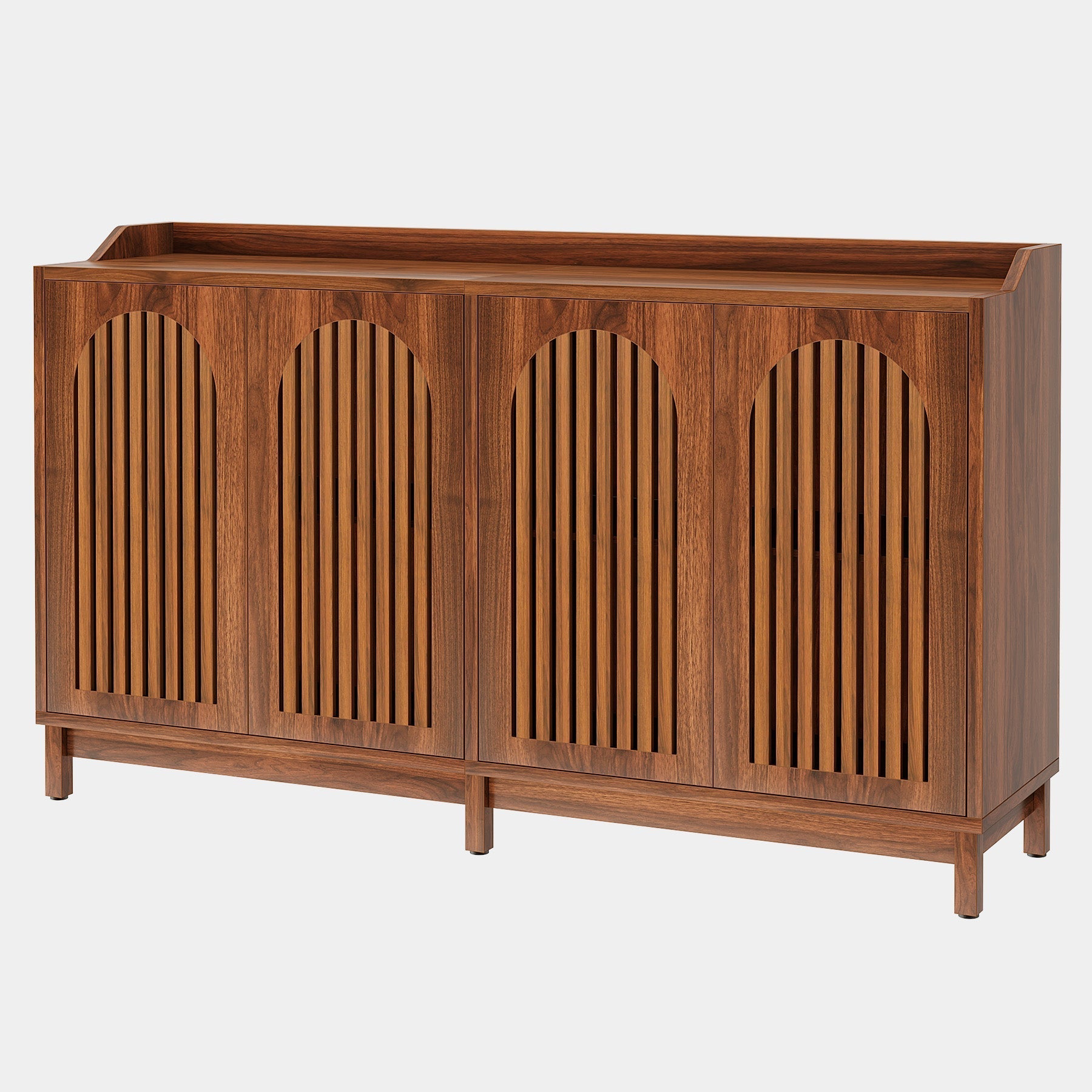 57" Sideboard Buffet, Farmhouse Storage Cabinet with Adjustable Shelf Tribesigns