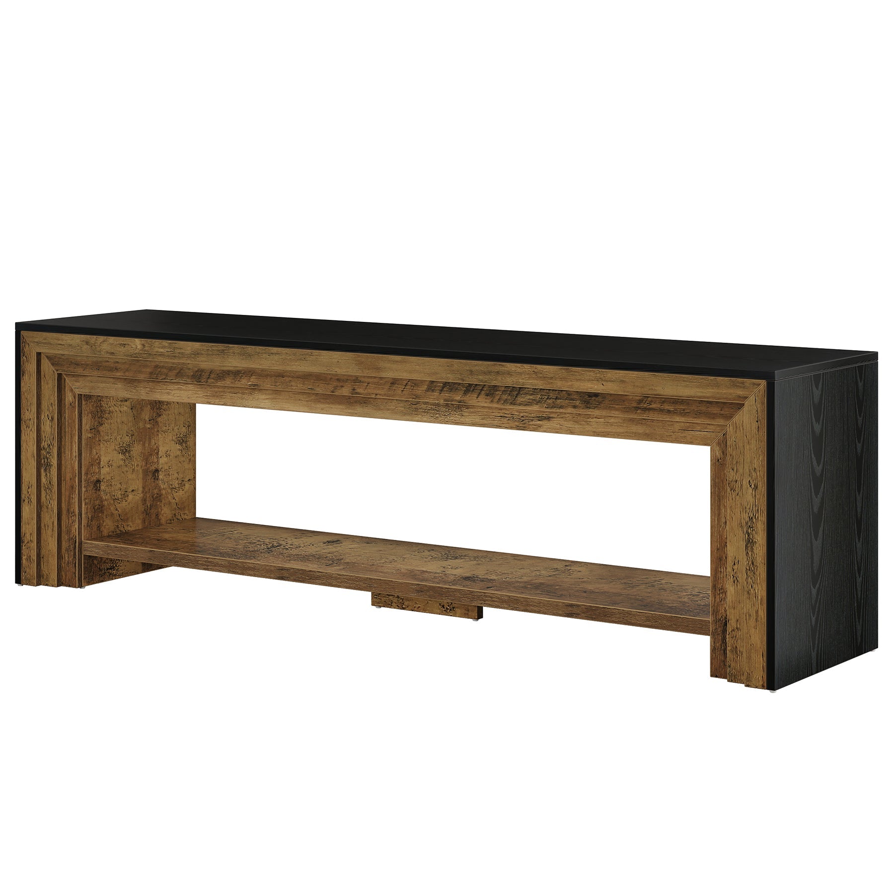 70" TV Stand, Long Entertainment Center with Shelves for Up to 80" TV