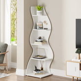 Tribesigns Corner Shelf, Modern 5-Tier Wall Corner Bookshelf Bookcase Tribesigns 3
