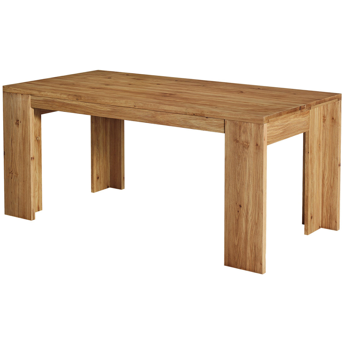 63" Solid Wood Executive Desk, Farmhouse Computer Desk with Large Tabletop for Home Office
