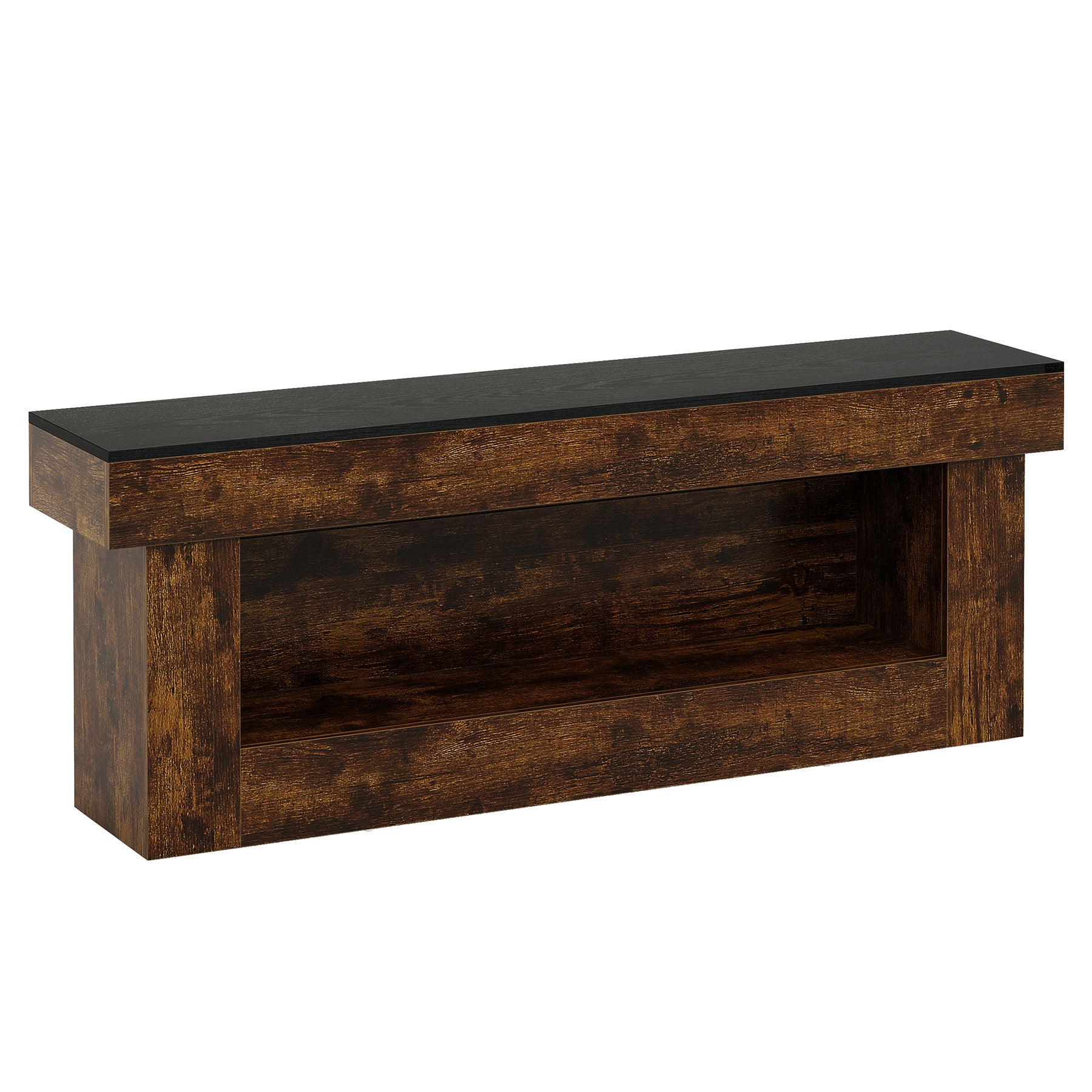 63" TV Stand, Entertainment Center with Open Storage for 60/65/70" TVs