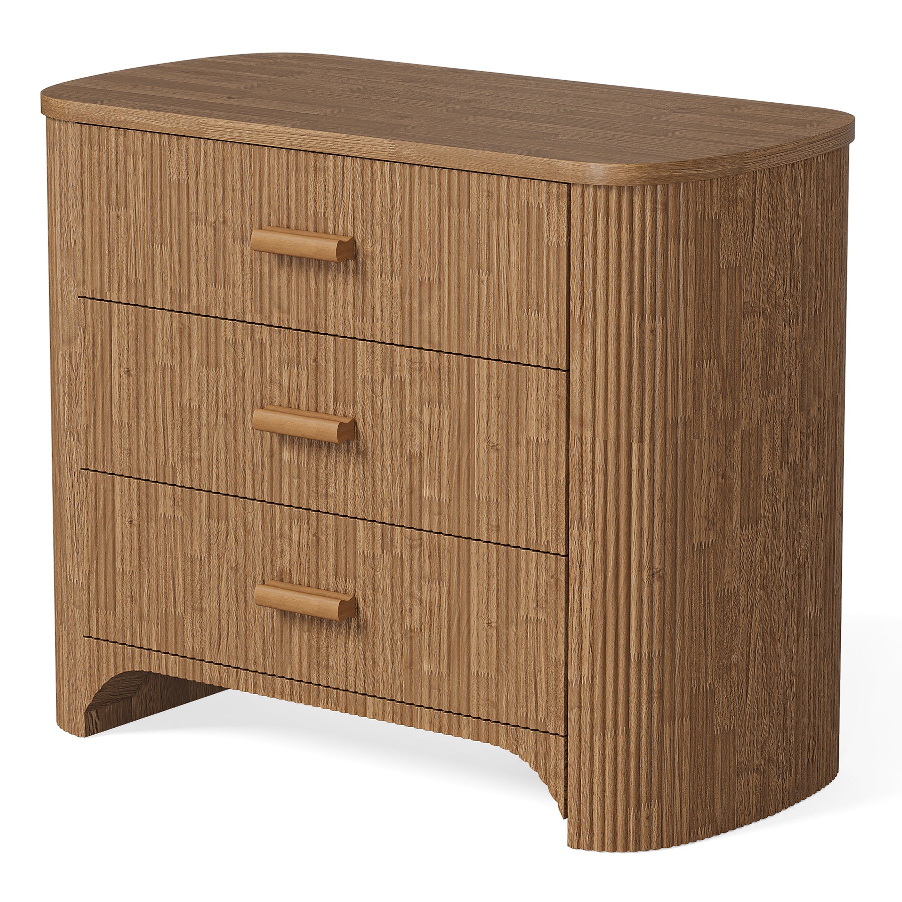 Oversized Nightstand with 3 Drawers, 31.5" Bedside Table for Bedroom