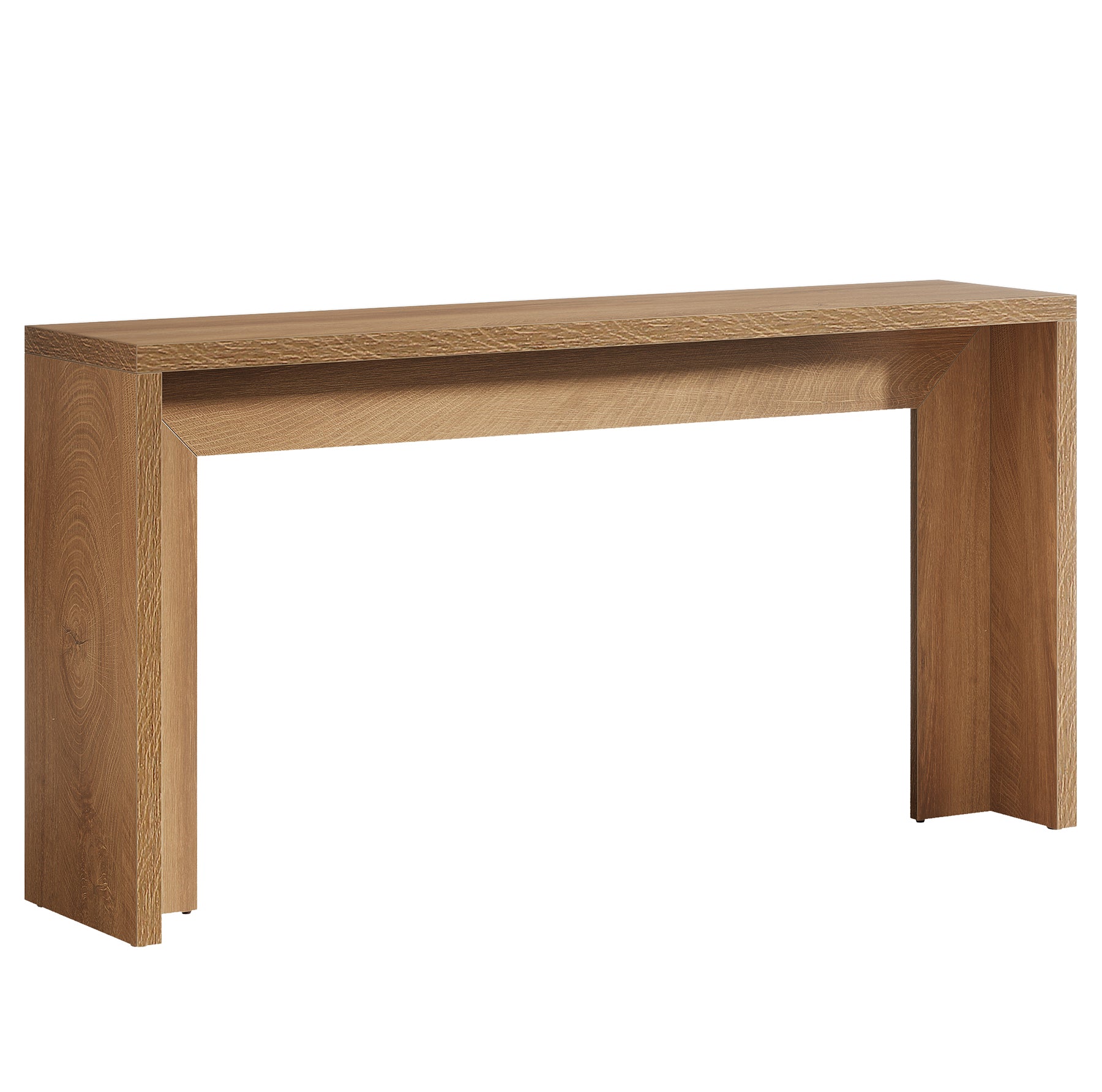55" Farmhouse Console Table, Narrow Entryway Sofa Table for Living Room